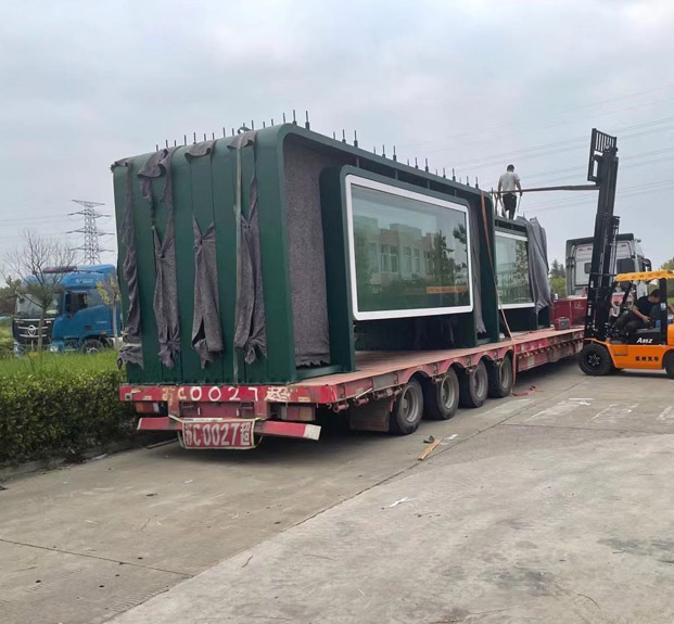 安徽公交車(chē)車(chē)站候車(chē)亭發(fā)貨配圖一